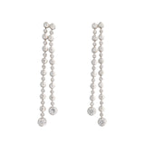 Diamond Drop Earrings-Charlotte Sayers Antique Jewellery