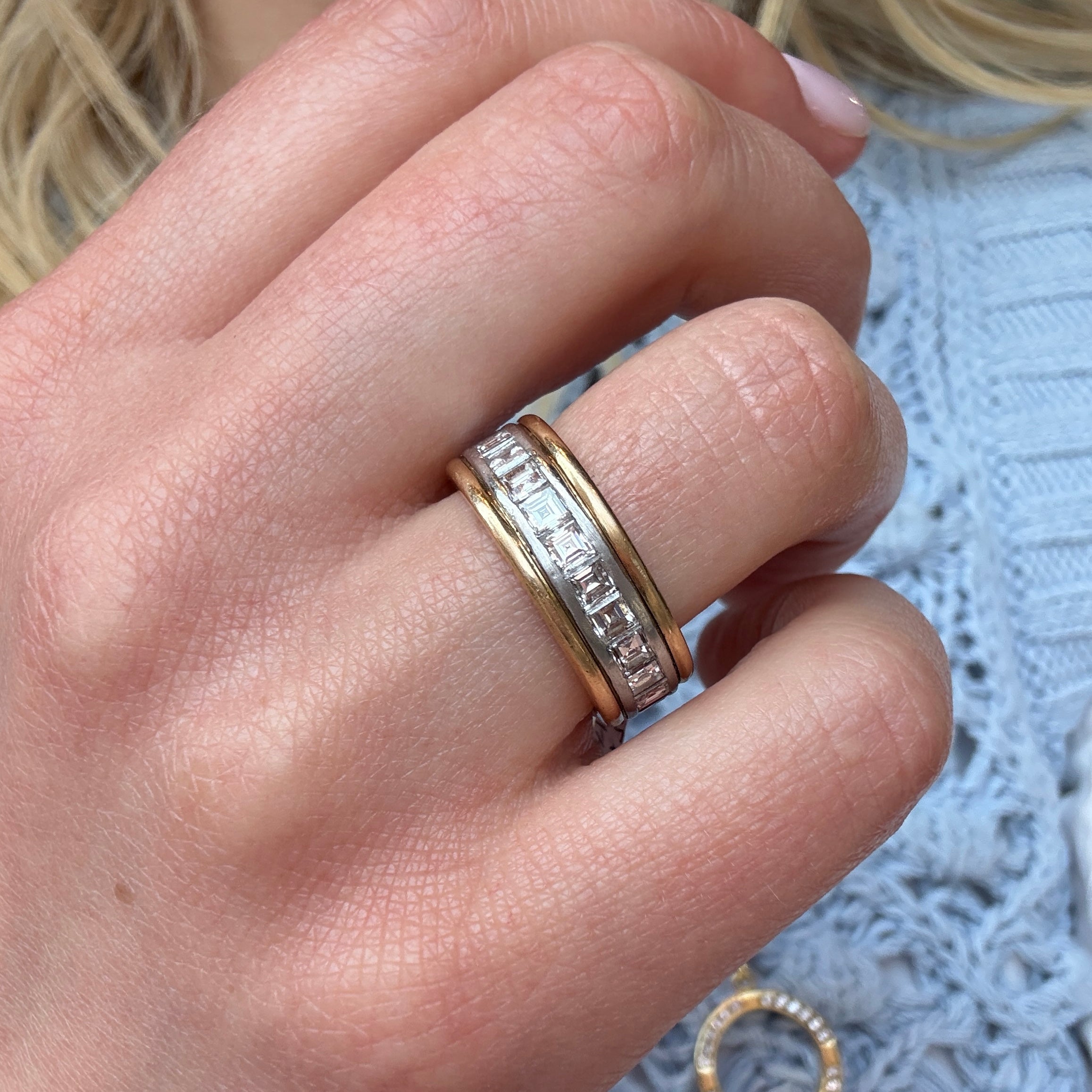 Diamond Eternity Band Ring-Charlotte Sayers Antique Jewellery