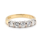 Diamond Five Stone Ring-Charlotte Sayers Antique Jewellery