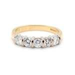 Diamond Five Stone Ring-Charlotte Sayers Antique Jewellery