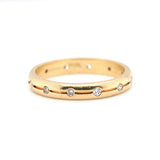 Diamond Gold Band Ring-Charlotte Sayers Antique Jewellery