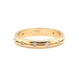 Diamond Gold Band Ring-Charlotte Sayers Antique Jewellery