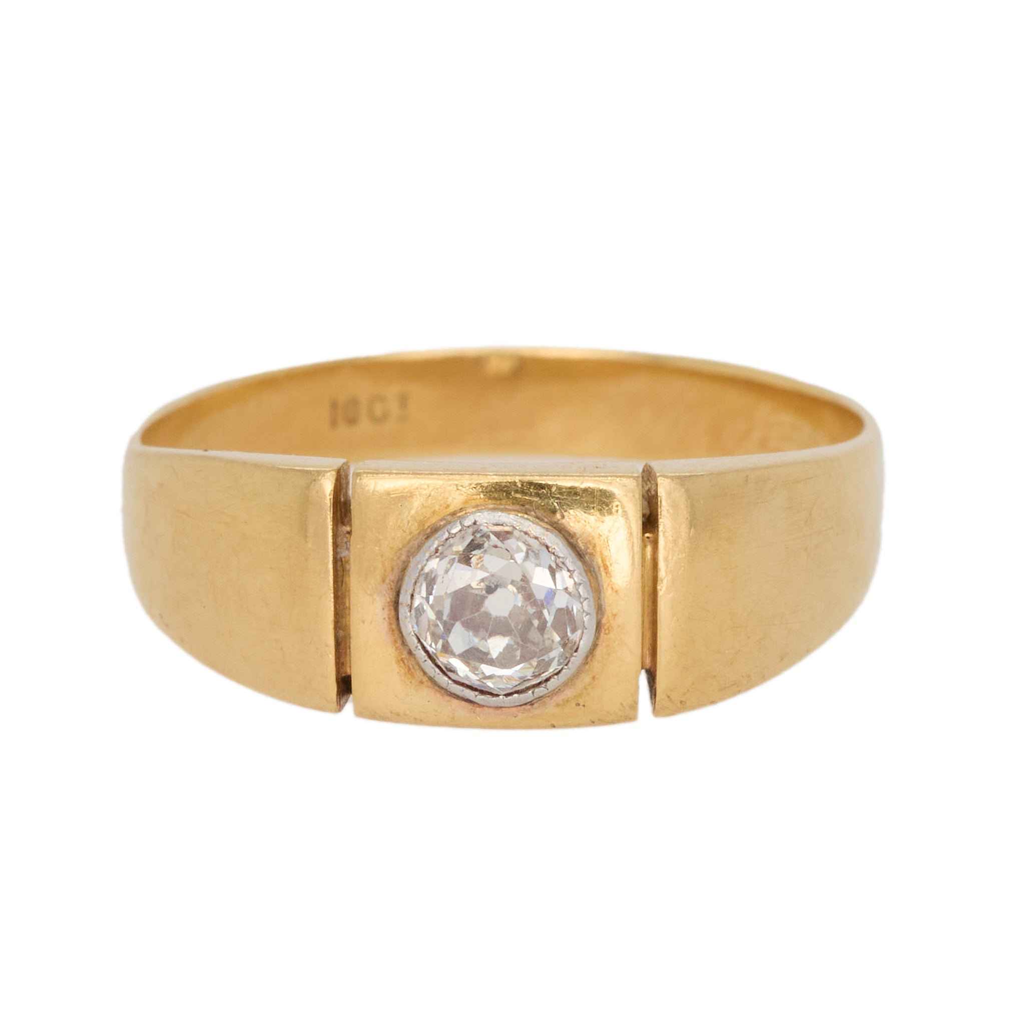 Diamond Gypsy Ring-Charlotte Sayers Antique Jewellery