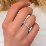 Diamond Half Eternity Ring-Charlotte Sayers Antique Jewellery