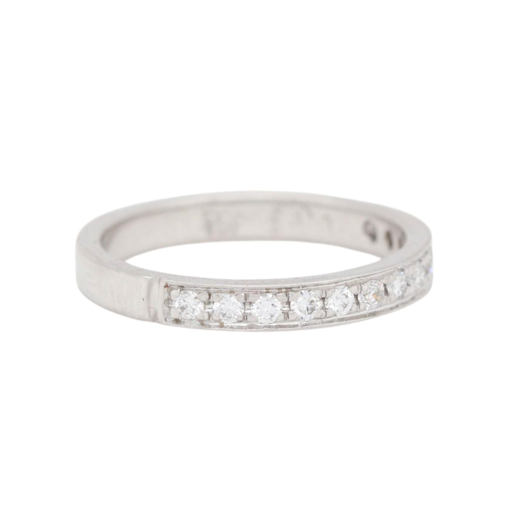 Diamond Half Eternity Ring-Charlotte Sayers Antique Jewellery