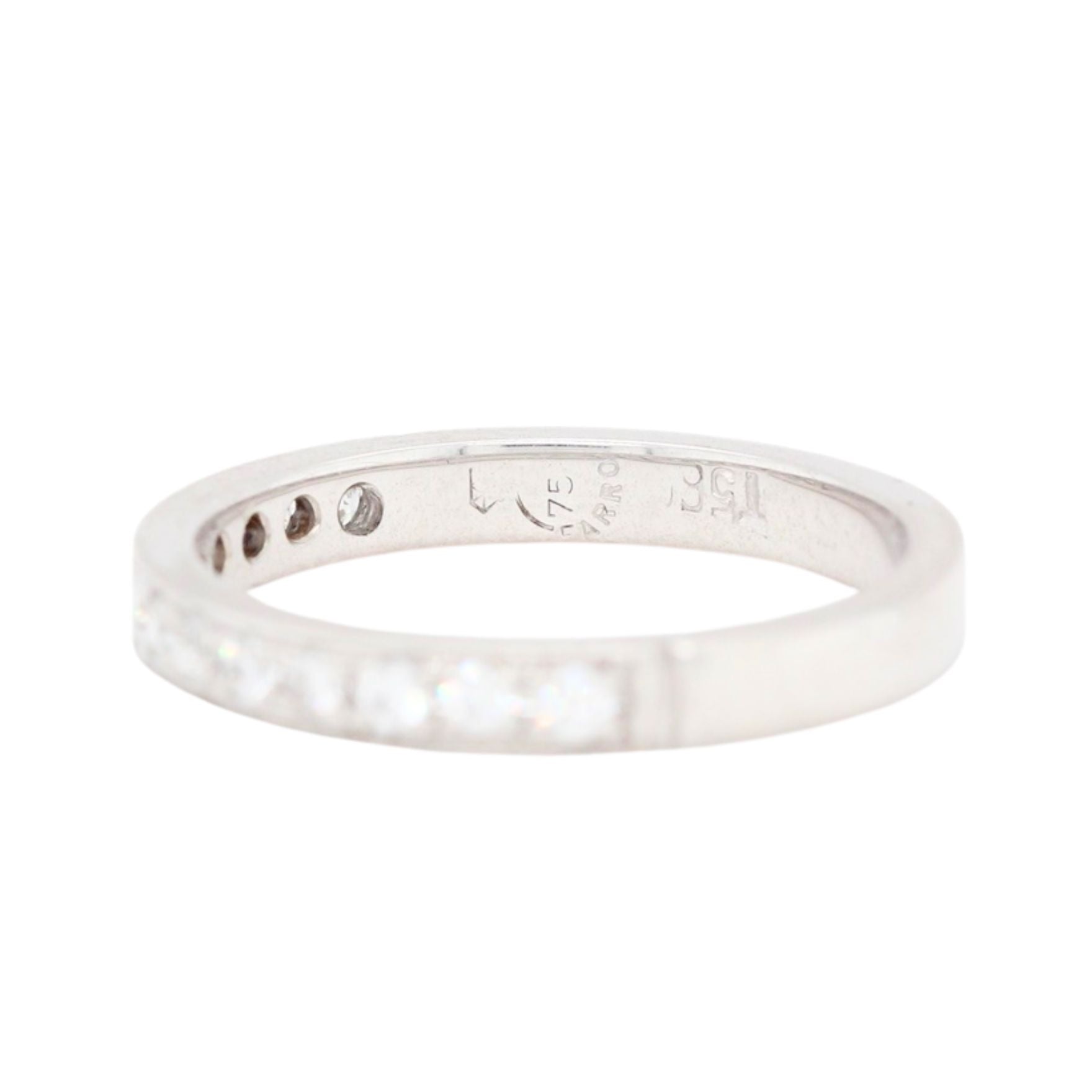 Diamond Half Eternity Ring-Charlotte Sayers Antique Jewellery