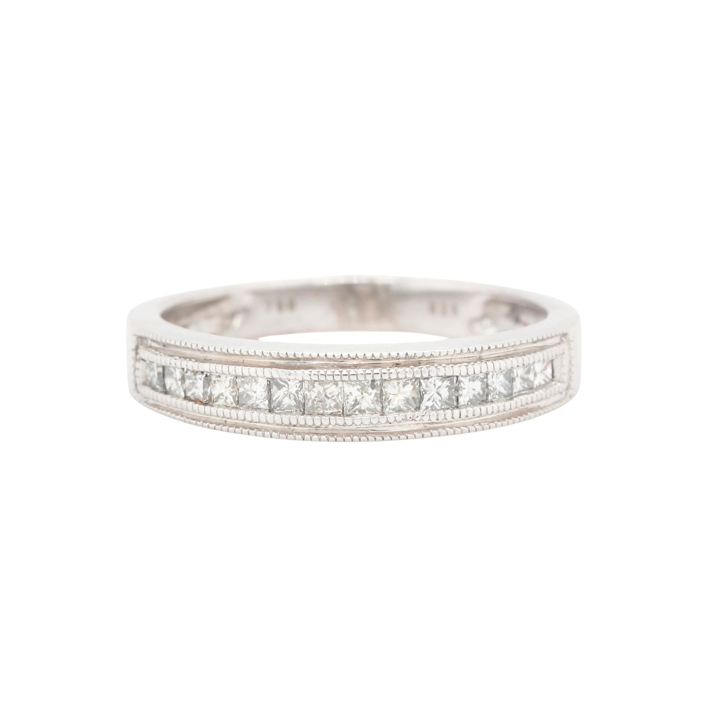 Diamond Half Eternity Ring-Charlotte Sayers Antique Jewellery