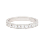 Diamond Half Eternity Ring-Charlotte Sayers Antique Jewellery