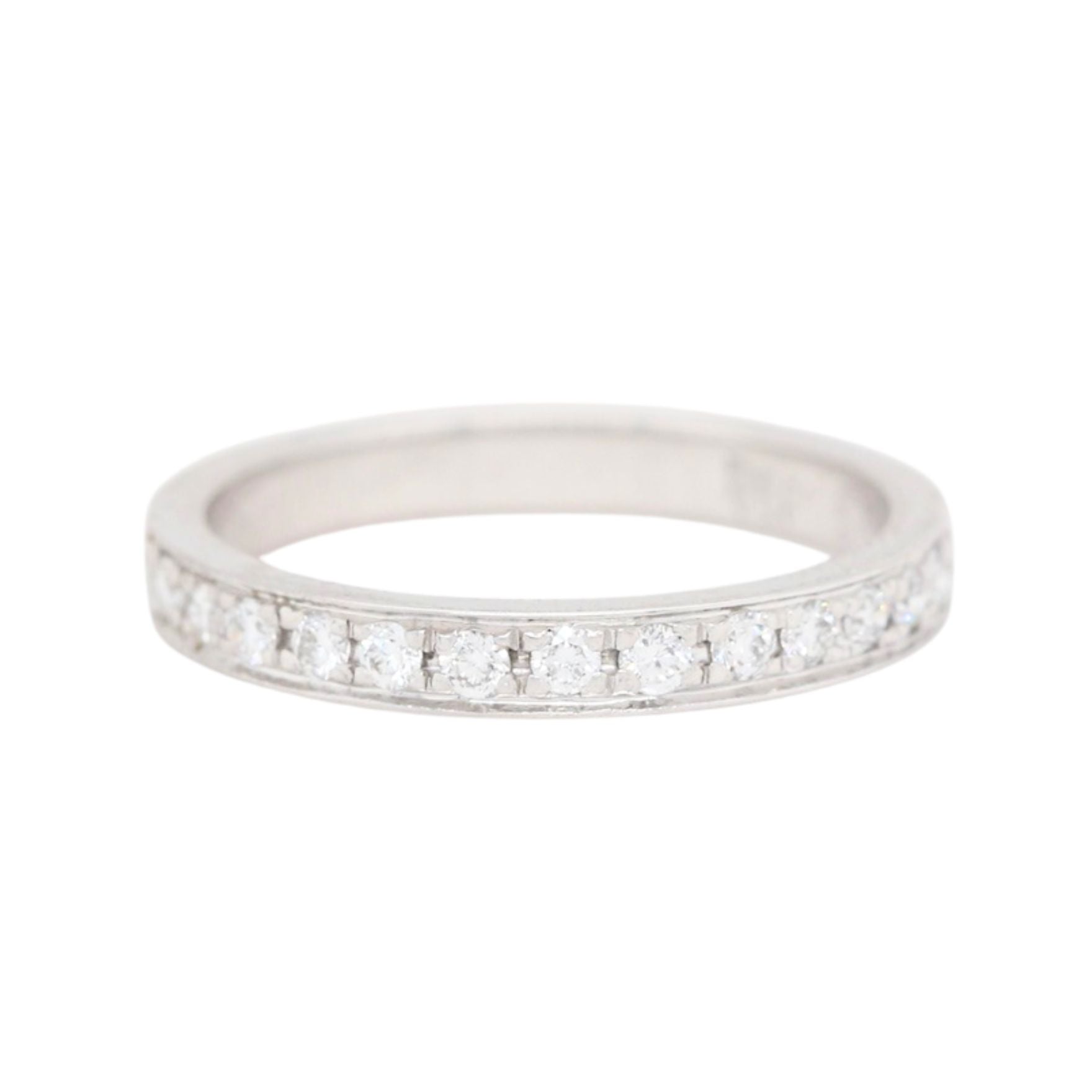 Diamond Half Eternity Ring-Charlotte Sayers Antique Jewellery