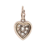 Diamond Heart Locket Pendant-Charlotte Sayers Antique Jewellery