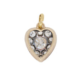Diamond Heart Pendant-Charlotte Sayers Antique Jewellery