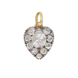 Diamond Heart Pendant-Charlotte Sayers Antique Jewellery