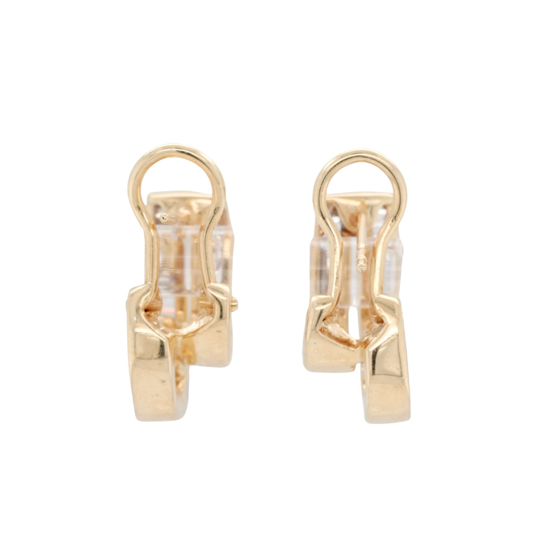 Diamond Hoop Earrings-Charlotte Sayers Antique Jewellery