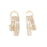 Diamond Hoop Earrings-Charlotte Sayers Antique Jewellery