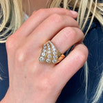 Diamond Lightning Ring-Charlotte Sayers Antique Jewellery