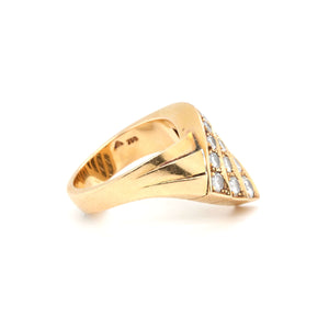 Diamond Lightning Ring-Charlotte Sayers Antique Jewellery