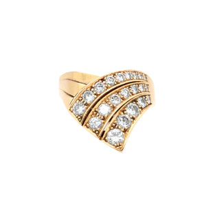 Diamond Lightning Ring-Charlotte Sayers Antique Jewellery
