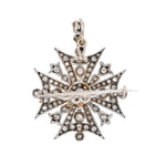 Diamond Maltese Cross-Charlotte Sayers Antique Jewellery