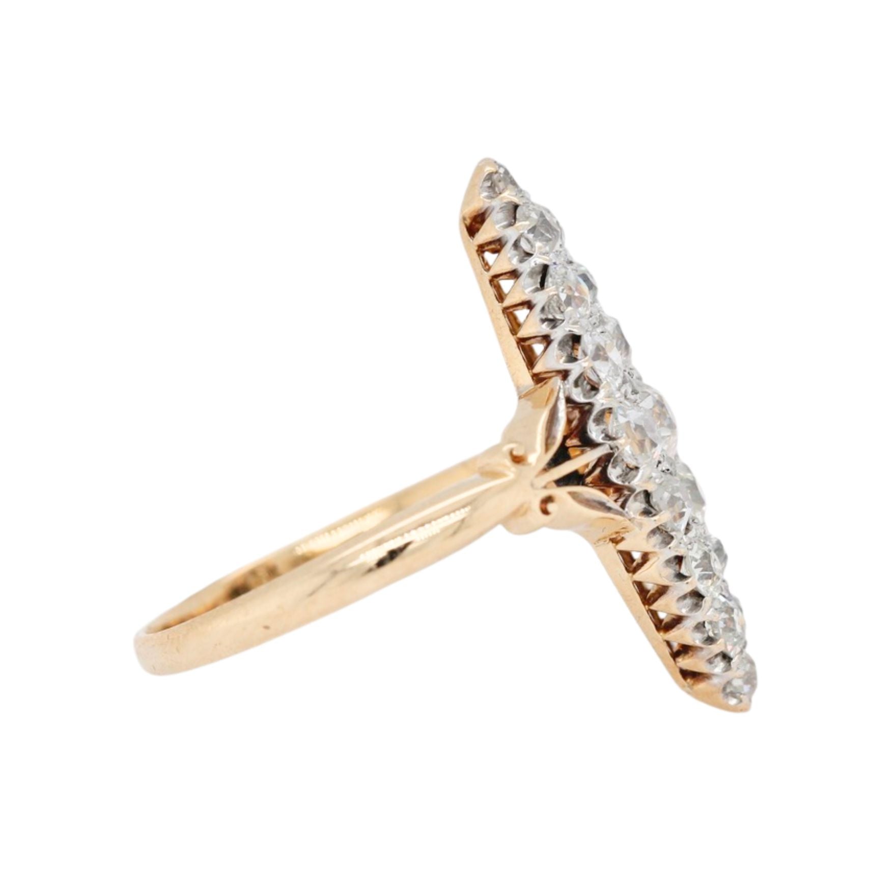 Diamond Marquise Ring-Charlotte Sayers Antique Jewellery