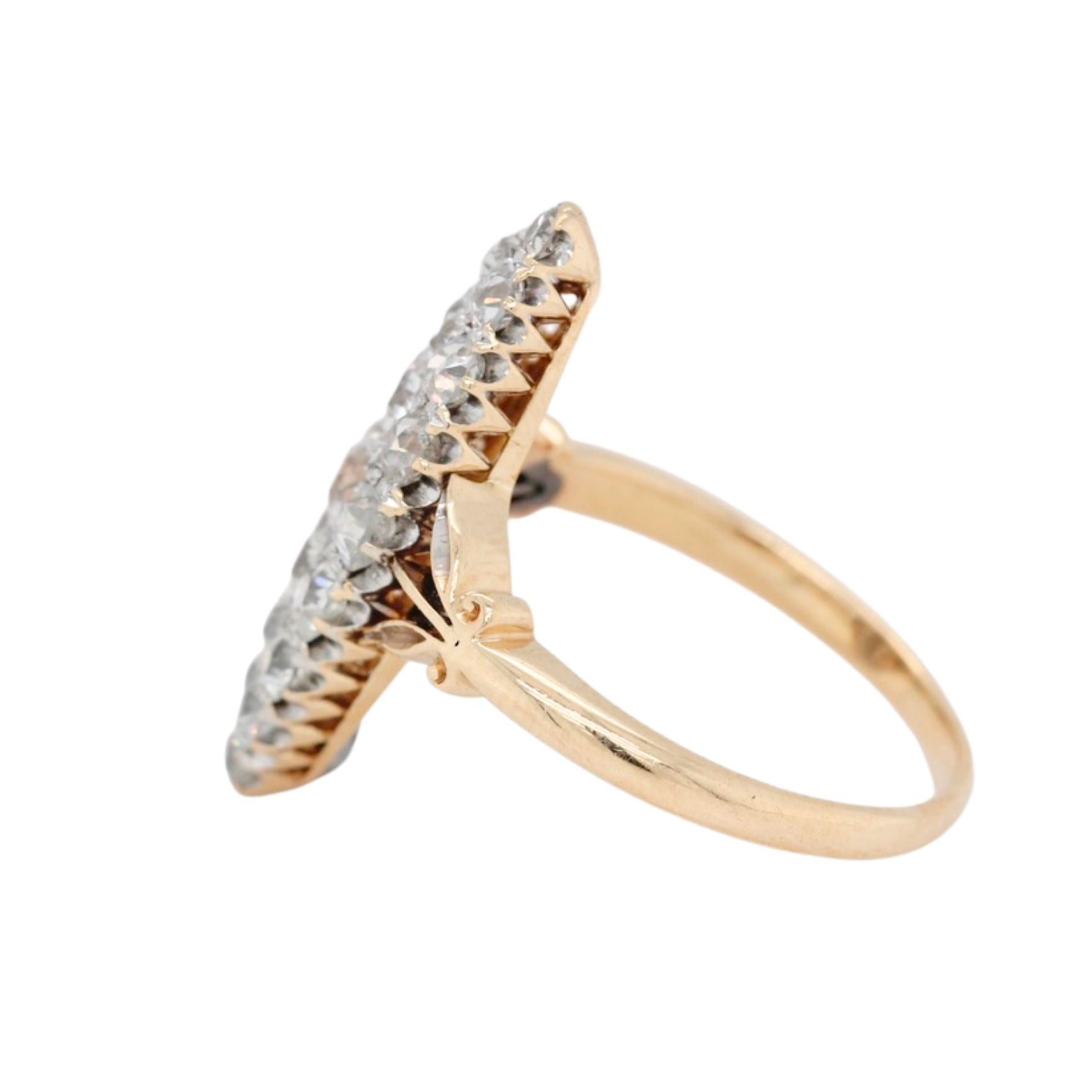 Diamond Marquise Ring-Charlotte Sayers Antique Jewellery