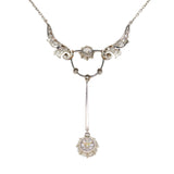 Diamond Pendant Necklace-Charlotte Sayers Antique Jewellery