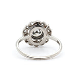 Diamond Platinum Cluster Ring-Charlotte Sayers Antique Jewellery