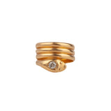 Diamond Snake Ring-Charlotte Sayers Antique Jewellery