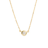 Diamond Solitaire Necklace-Charlotte Sayers Antique Jewellery