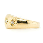 Diamond Star Gypsy Ring-Charlotte Sayers Antique Jewellery