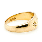 Diamond Star Gypsy Ring-Charlotte Sayers Antique Jewellery