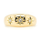 Diamond Star Gypsy Ring-Charlotte Sayers Antique Jewellery