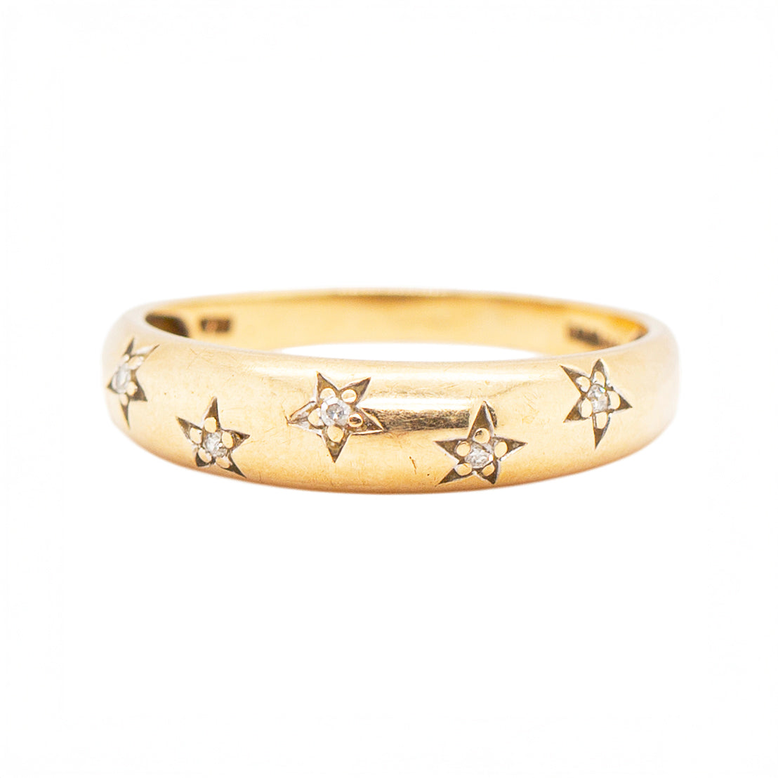 Diamond Star Ring-Charlotte Sayers Antique Jewellery