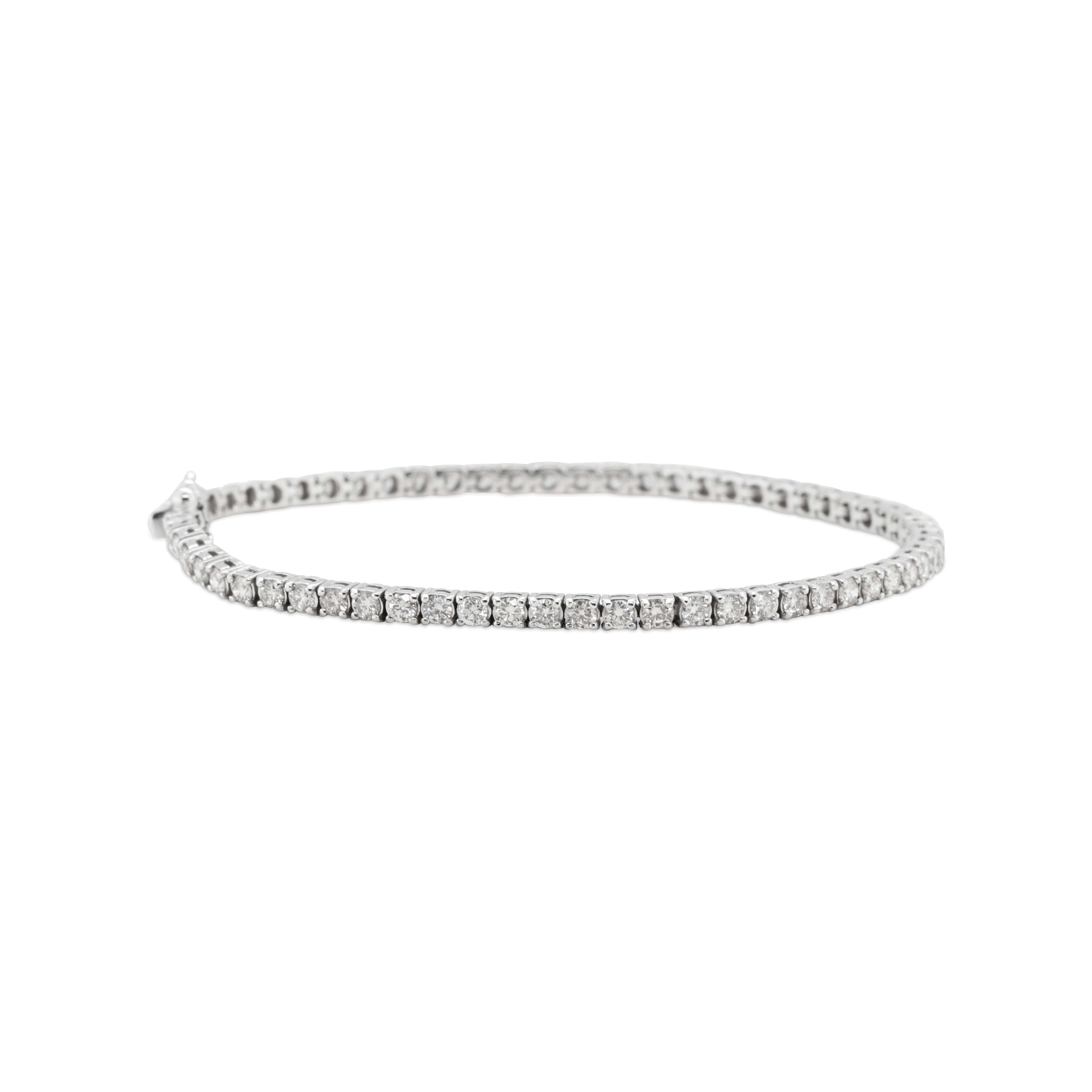 Diamond Tennis Bracelet-Charlotte Sayers Antique Jewellery