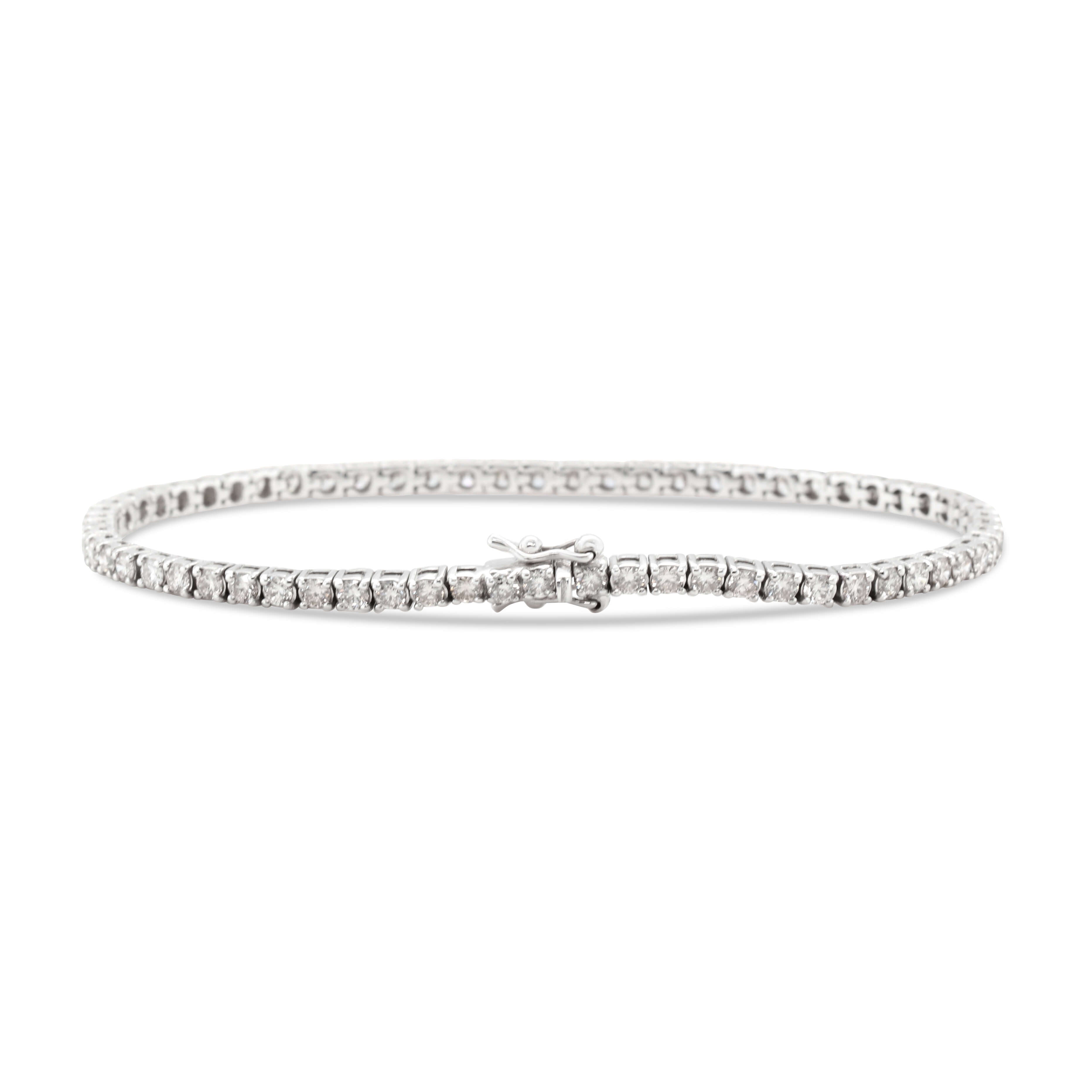 Diamond Tennis Bracelet-Charlotte Sayers Antique Jewellery