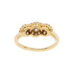 Diamond Three Cluster Ring-Charlotte Sayers Antique Jewellery