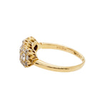 Diamond Three Cluster Ring-Charlotte Sayers Antique Jewellery