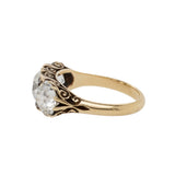 Diamond Three Stone Ring-Charlotte Sayers Antique Jewellery