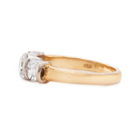 Diamond Three Stone Ring-Charlotte Sayers Antique Jewellery