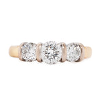 Diamond Three Stone Ring-Charlotte Sayers Antique Jewellery