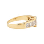 Diamond and Chunky Gold Ring-Charlotte Sayers Antique Jewellery