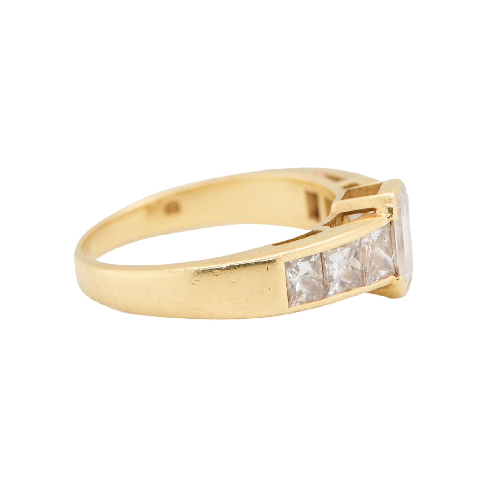 Diamond and Chunky Gold Ring-Charlotte Sayers Antique Jewellery