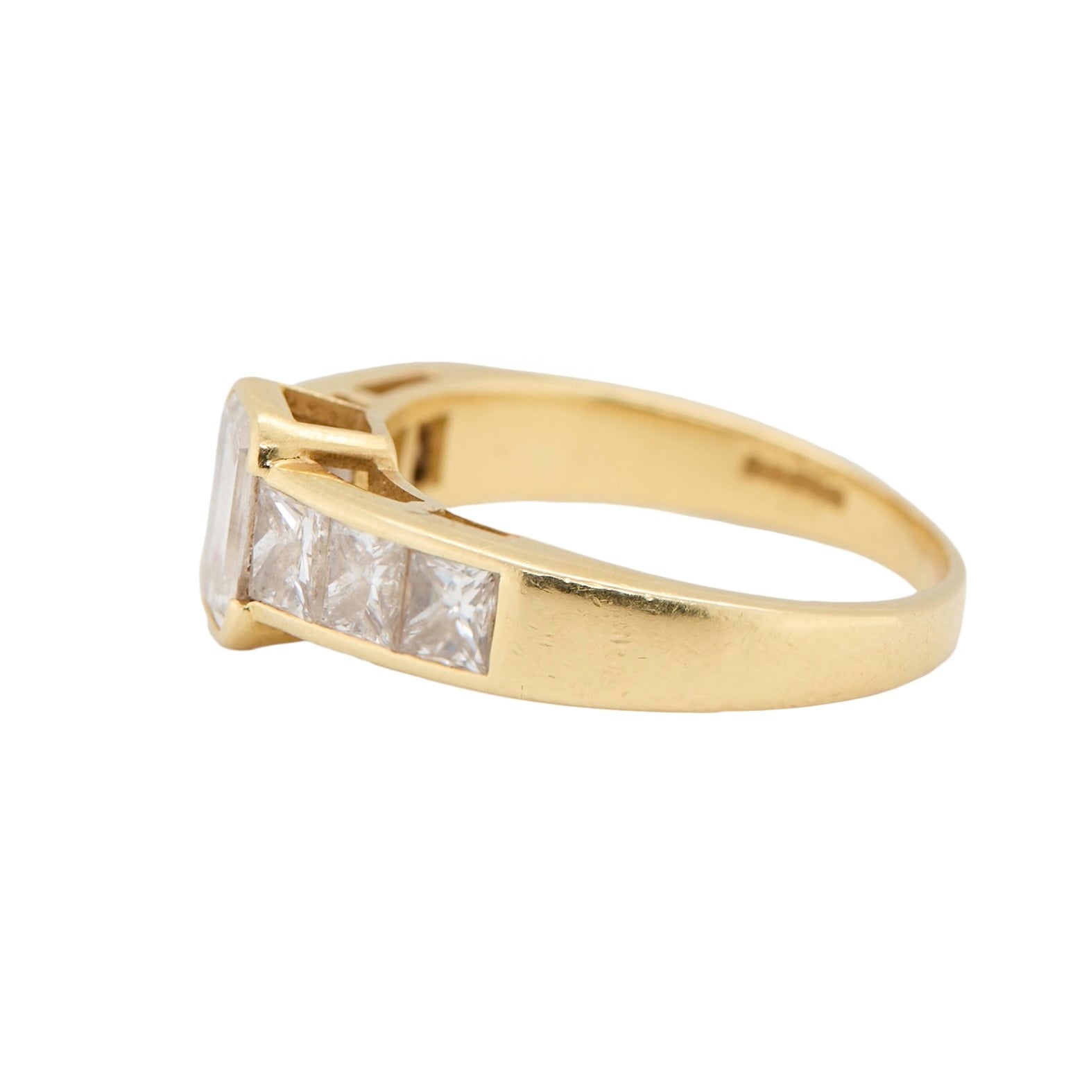 Diamond and Chunky Gold Ring-Charlotte Sayers Antique Jewellery