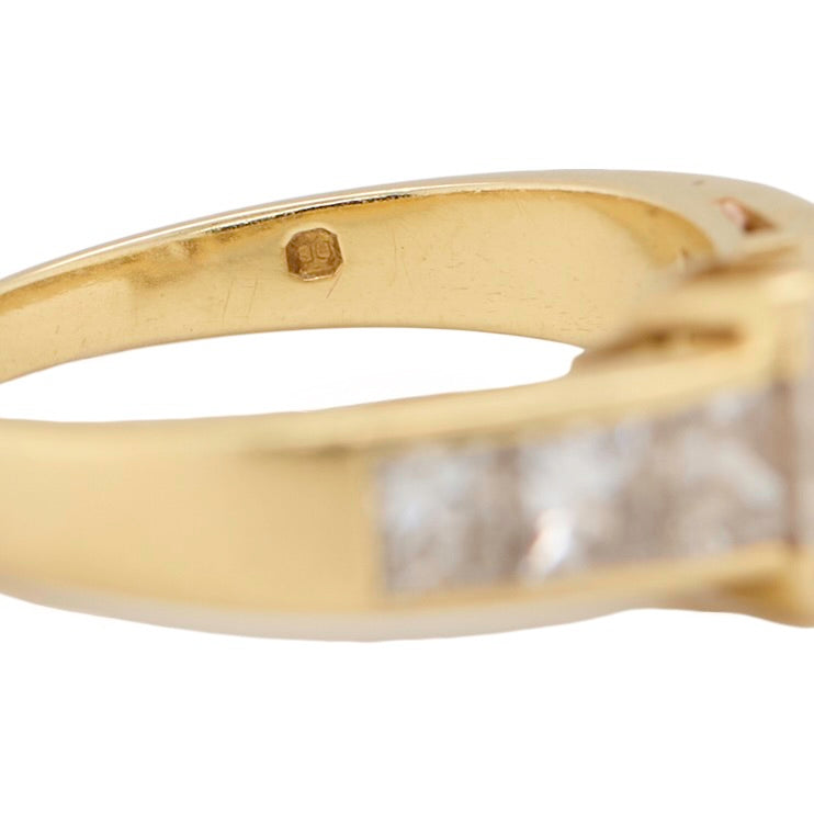 Diamond and Chunky Gold Ring-Charlotte Sayers Antique Jewellery
