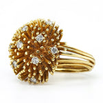 Diamond and Gold Cocktail Ring-Charlotte Sayers Antique Jewellery