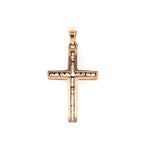 Diamond and Gold Cross Pendant-Charlotte Sayers Antique Jewellery