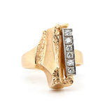 Diamond and Gold Lapponia Ring-Charlotte Sayers Antique Jewellery