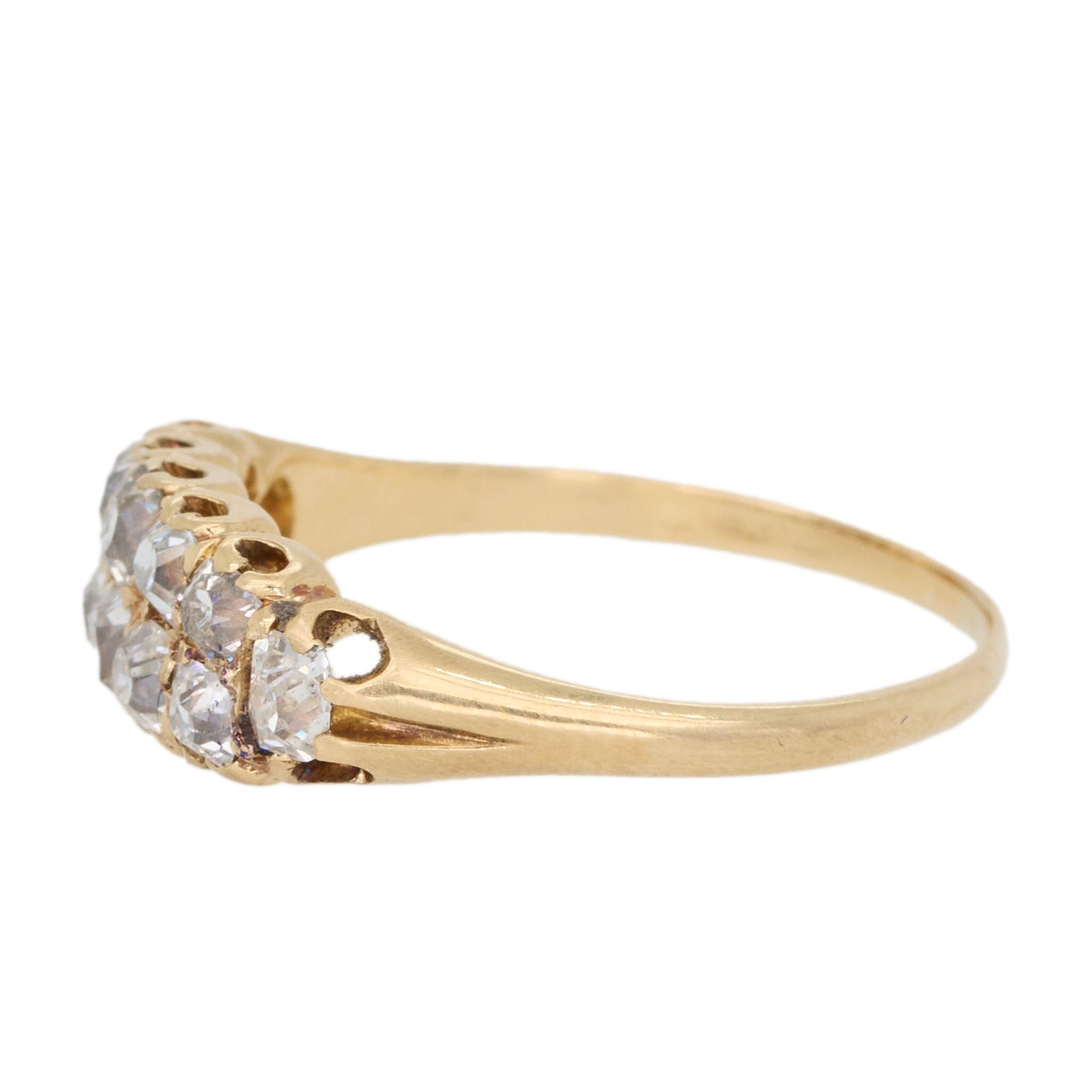 Double Row Diamond Ring-Charlotte Sayers Antique Jewellery