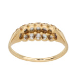 Double Row Diamond Ring-Charlotte Sayers Antique Jewellery