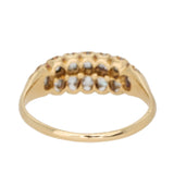 Double Row Diamond Ring-Charlotte Sayers Antique Jewellery