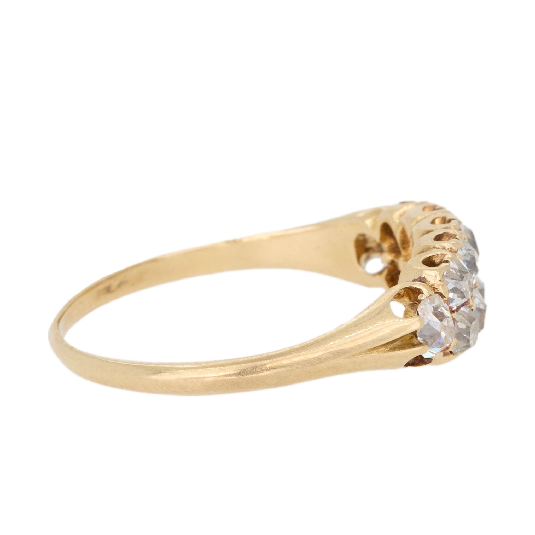 Double Row Diamond Ring-Charlotte Sayers Antique Jewellery